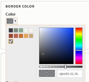 Spectrum widget for the color field.
