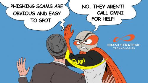 Superhero slaps man who says phishing scams are easy to spot