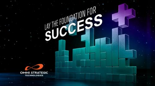 Blocks stacking up with "Lay the foundation for success" title overtop